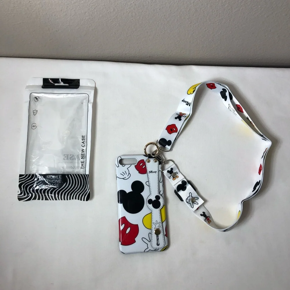 Unbranded Disney Collection Mickey Lanyard Holder Phone Case iPhone 7Plus /8Plus